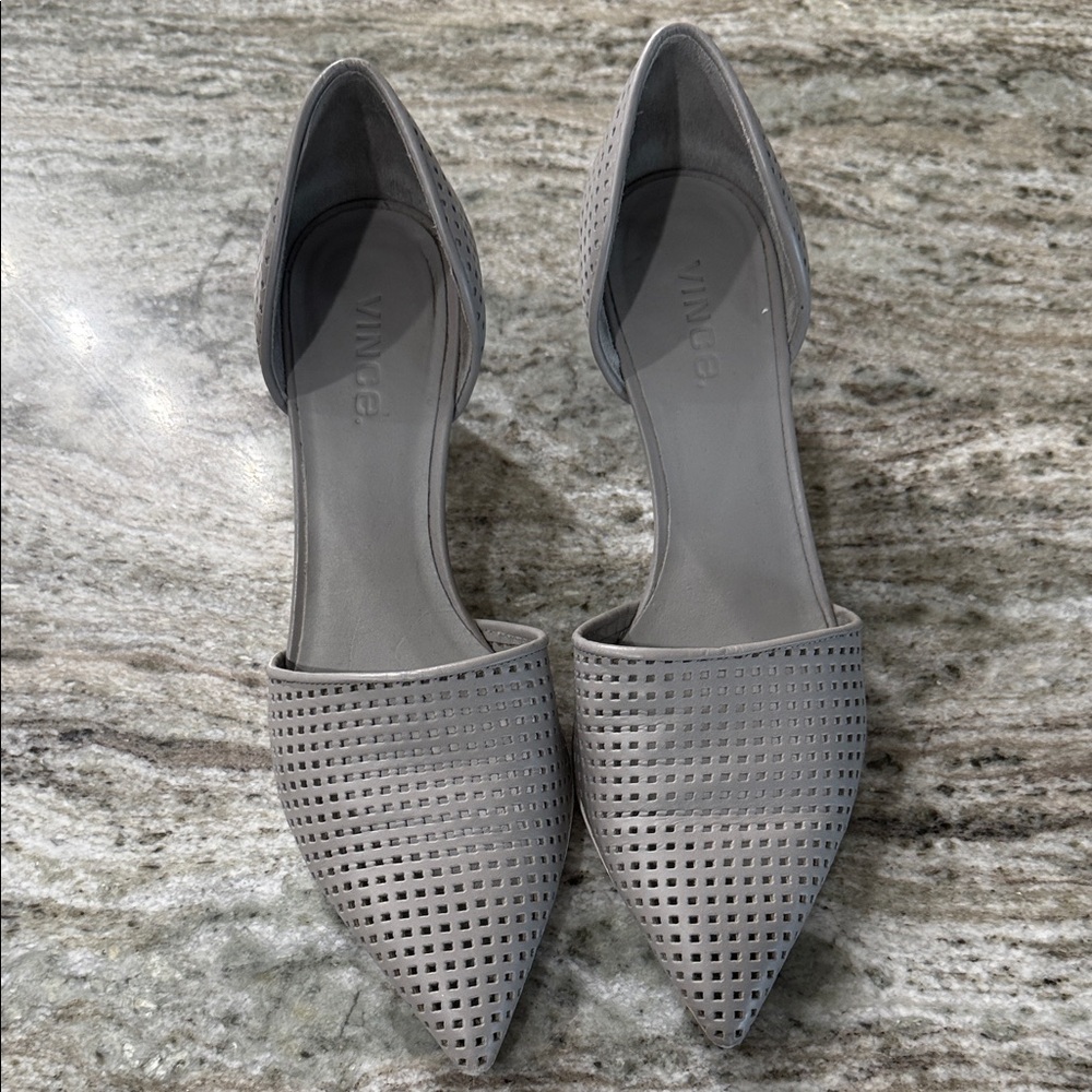 Vince Perforated D’orsay perforated heels.